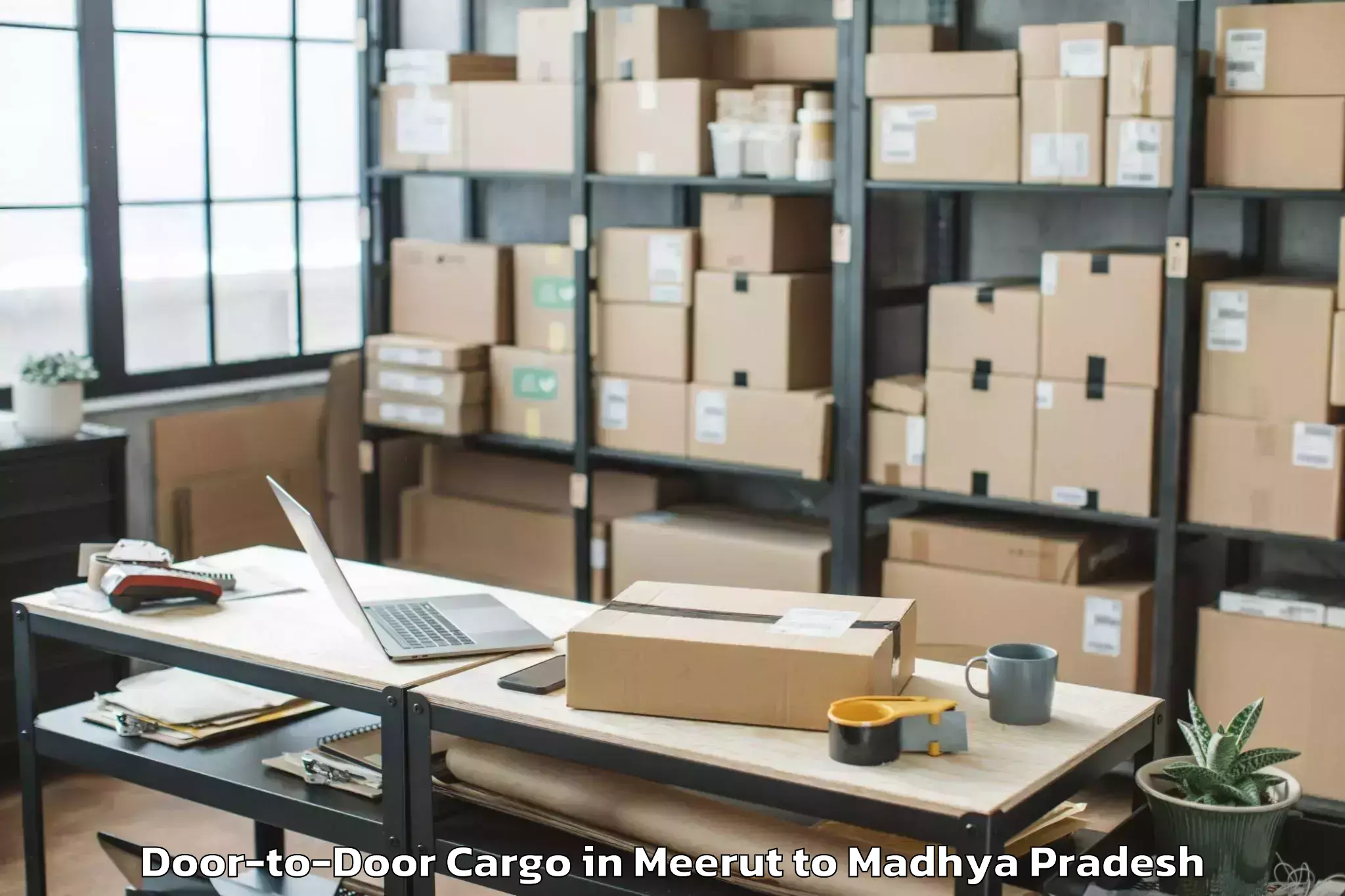 Quality Meerut to Saugor Door To Door Cargo